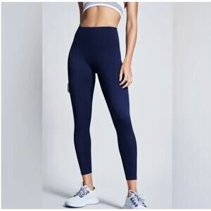 Vuori Pants Women Small Stride in Ink Navy Blue High Rise Leggings Yoga Athletic